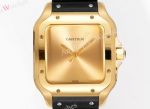 THB Factory Cartier Santos Red/Yellow Gold Face Rubber Band 1847 MC Movement Watch